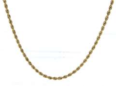 Nice Yellow Gold Rope Chain Necklace