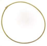 Powerful Yellow Gold Omega Necklace