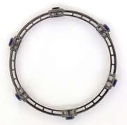 Inspiring Anodized Tourmaline & Diamond Bracelet in Sterling Silver