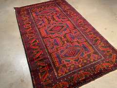 MAGNIFICENT AFGHAN RUG 4x6.8