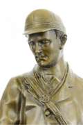 Fox Hunt Club Scent Hound Dog Hunter Bronze Sculpture