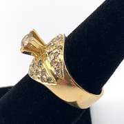 Vintage 18KT Yellow Gold Wide Band