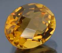 Gorgeous 5.11ct checker top golden orange Citrine