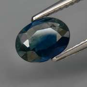 High luster 1.21ct blue green Sapphire