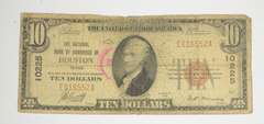 1929 $10 Houston, Texas United States National Currency