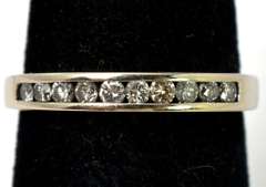Snazzy 1/4CTW Diamond Band in 14KT White Gold