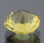 Strinking 3.33ct concave cushion burnished gold Citrine