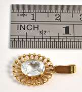Cute 18k Aquamarine Pendant
