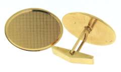 Wonderful Yellow Gold Oval Cufflinks