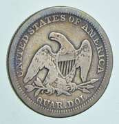 1855-O Seated Liberty Quarter