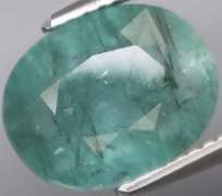 Very rare 3.67ct blue green Columbian Emerald