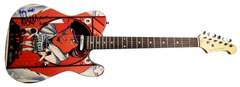 Clockwork Orange Malcolm McDowell Signed Photo Guitar ACOA Witness ITP