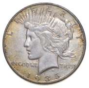 1935-S Peace Silver Dollar