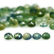 Heated only! 6.89ct 69pc circle cut Sapphire set