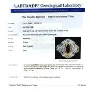 Memorable Rubt and Diamond Yellow Gold ring