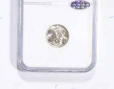 MS66 FB 1944-D Mercury Silver Dime - Gold CAC - Graded NGC