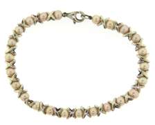 Sterling Silver Pearl X Bracleet