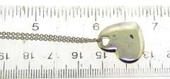 Tiffany & Co Stencil Puff Heart Cotout Pendant on Chain