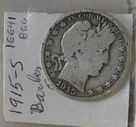 1915-S Barber Half, circ, nice