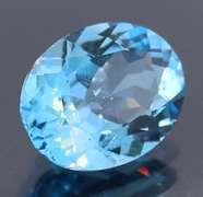 Top French blue 8.22ct 14x11mm Brazilian Topaz