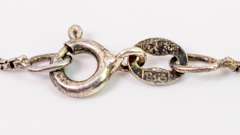 Mother of Pearl & Marcasite Heart Locket in Sterling Silver