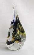 Crystal Art Glass Sculpture mouth Blown Paperwright