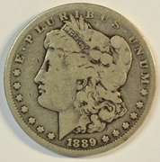 Super Rare 1889-CC Morgan Silver Dollar in nice circ