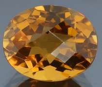 Gorgeous 5.11ct checker top golden orange Citrine