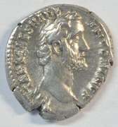 Near Mint Antoninus Pius Roman Silver Denarius, 138-161 AD