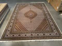 FINE SILK & WOOL PERSIAN TABRIZ RUG 9.9x13.9