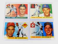 4 Topps 1955 Baseball Cards
