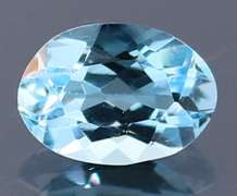 Brilliant 2.12ct oval cut sky blue Topaz