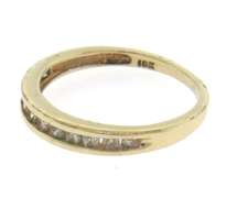 Elegant Yellow Gold Diamond Band