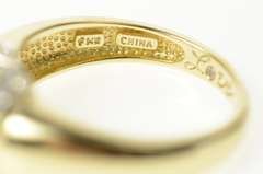 14K Yellow Gold Classic Ornate Fancy Travel Engagement Ring