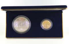 United States Constitution 1987 $1 Silver and $5 Gold Coin