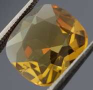 Glistening 3.75ct cushion cut honey Citrine