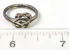 Intriguing Knotted Ring in Sterling Silver