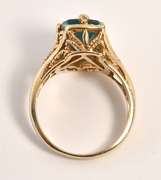 Fashionable Blue Topaz Ring