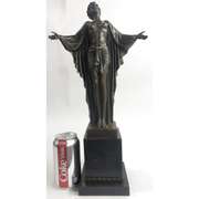 Art Nouveau Nude Woman Awakening Bronze Sculpture