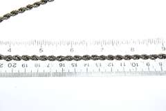 Vintage Sterling Silver Rope Chain Necklace