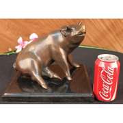 Farm Animal Pig Bronze Sculpture