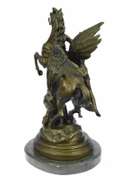 Perseus and Pegasus Greek Mythology Hero Bronze Sculpture
