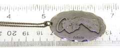 Sterling Silver Oval Pendant on Chain