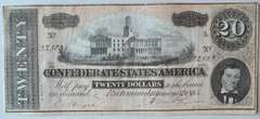 $ 20 Feb 17  1864  Series Confederate States Note