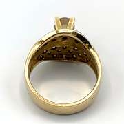 Vintage 18KT Yellow Gold Wide Band