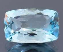 Superb 4.32ct cushion cut Swiss blue Topaz