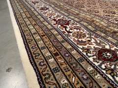 FINE SILK & WOOL PERSIAN TABRIZ RUG 9.9x13.9