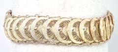 Intriguing Scale-Style Bracelet in Sterling Silver