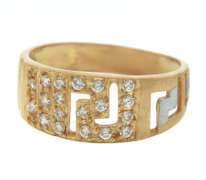 Handsome 21kt Greek Key Band