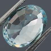 Brilliant! 1.93ct diamond luster blue Zircon